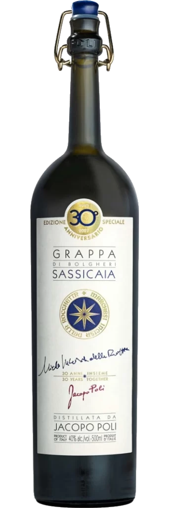 Grappa di Bolgheri 30 anni Sassicaia Poli