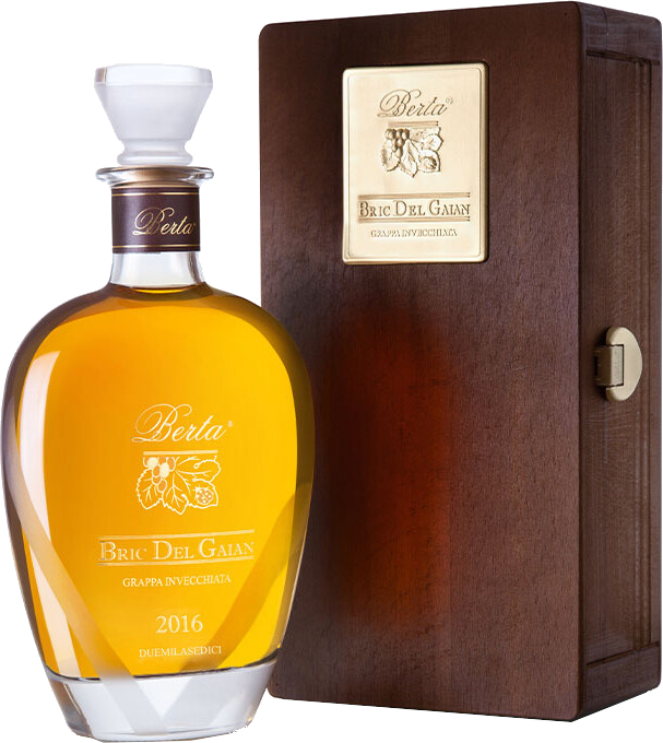 Grappa Berta Bric del Gaian – Moscato, agrumi e fiori bianchi su legni nobili