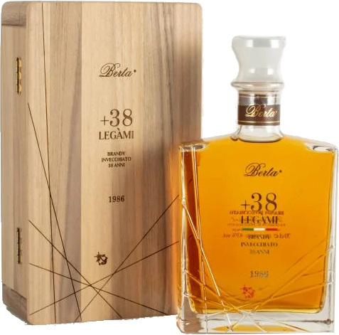 Berta Legàmi +38 Brandy – texture setosa, frutta secca, finale persistente