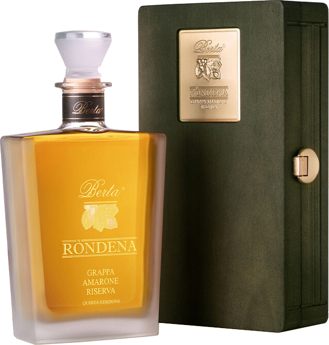 Grappa Berta Rondena – Riserva da Amarone, cinque anni di legno: ampiezza e velluto