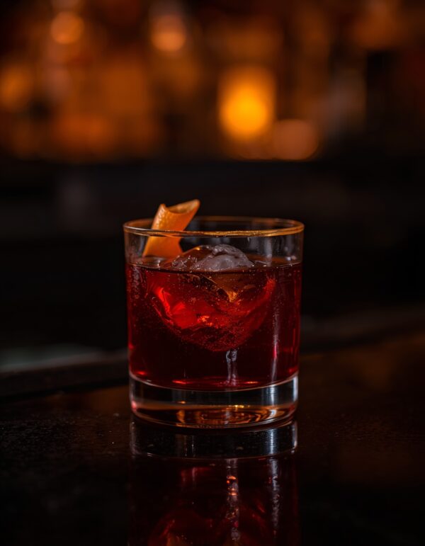 cocktail Black Manhattan con amaro, Enoteca Chirico